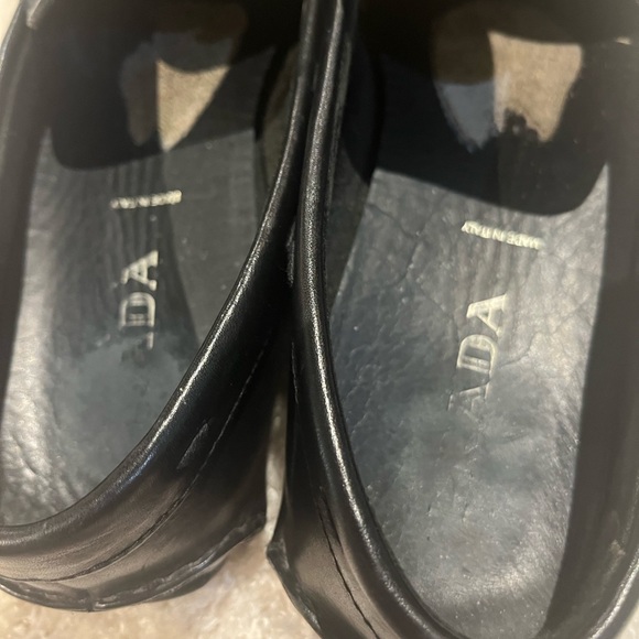 Prada Black Slip On Driving Loafer size10Leather - Picture 8 of 10